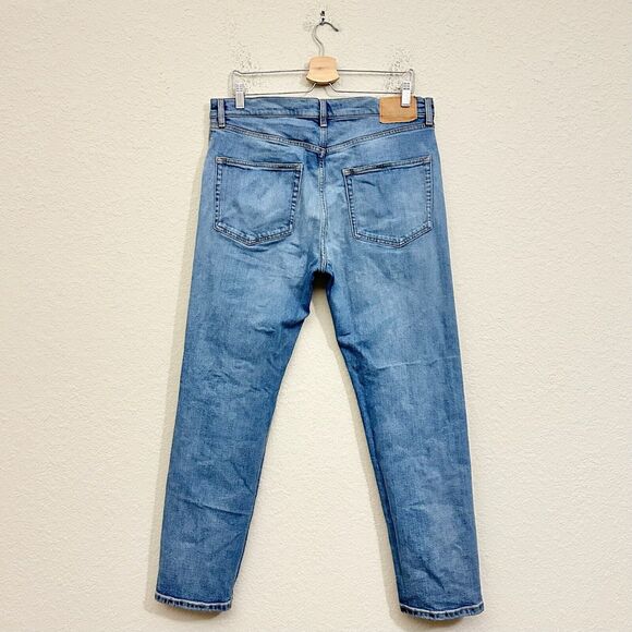 JEANERICA TM005 Jeans Blue Denim Light Vintage Straight Leg Cotton - Picture 2 of 13